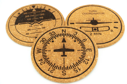 Aviation Sixpack Cork Pot Trivet